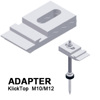 adapter regulowany KlickTop do śruby 2-gwintowej